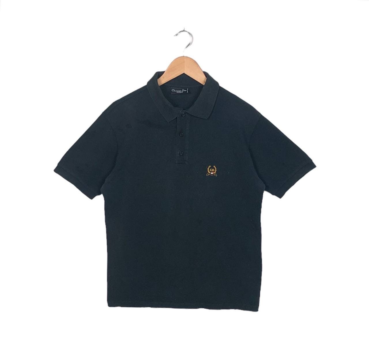 Christian Dior Monsieur Vintage Christian Dior Monsieur Black Polos Tshirt Size US M / EU 48-50 / 2 - 1 Thumbnail