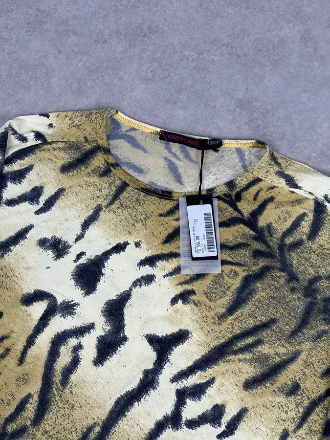 Roberto Cavalli Roberto Cavalli Gold Savate Tiger Print Longsleeve Size S / US 4 / IT 40 - 5 Thumbnail