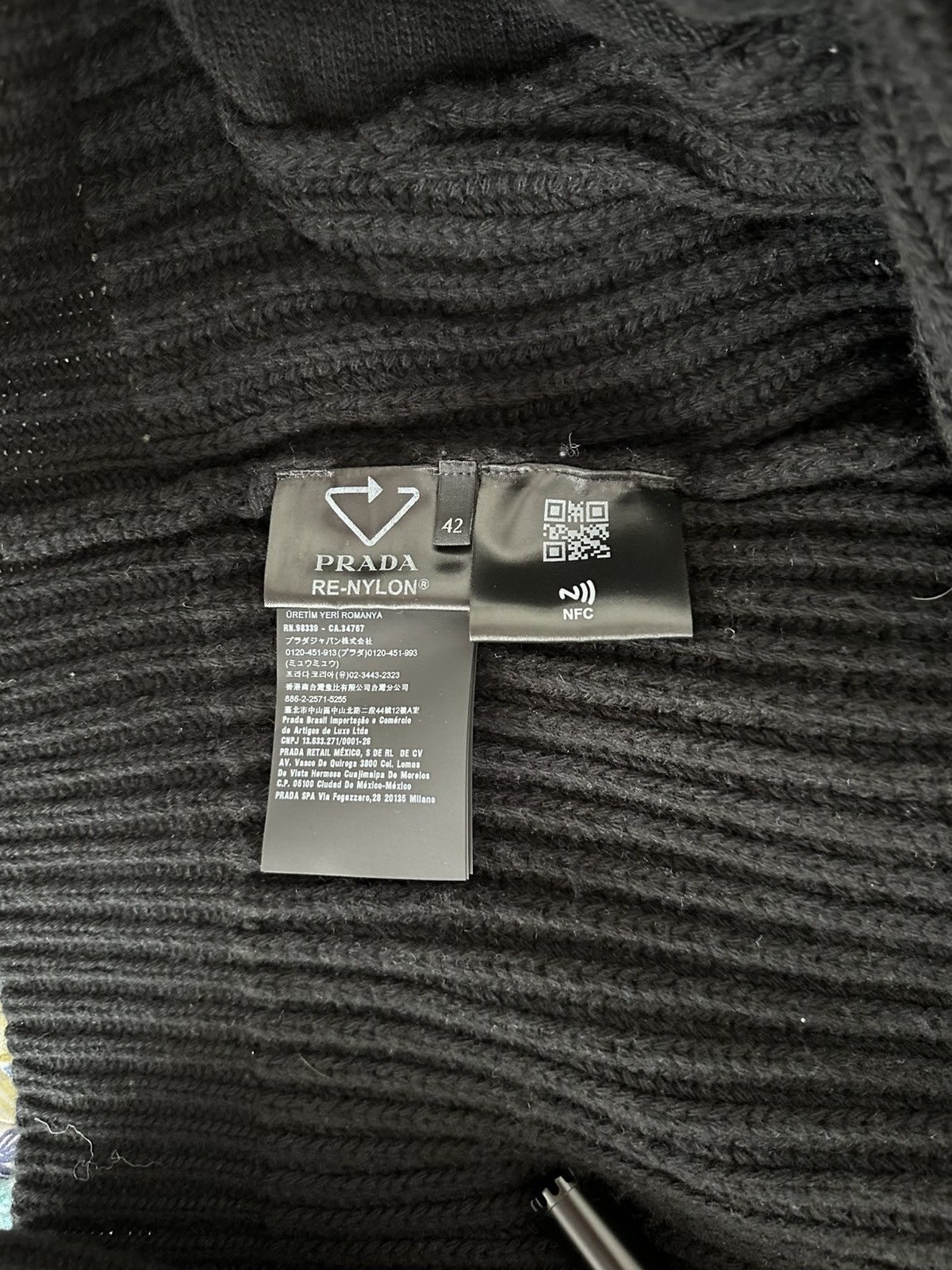 Prada Prada Re-Nylon Knit Jacket with Hood – Zip-Up – Size IT 42 Size M / US 6-8 / IT 42-44 - 5 Thumbnail