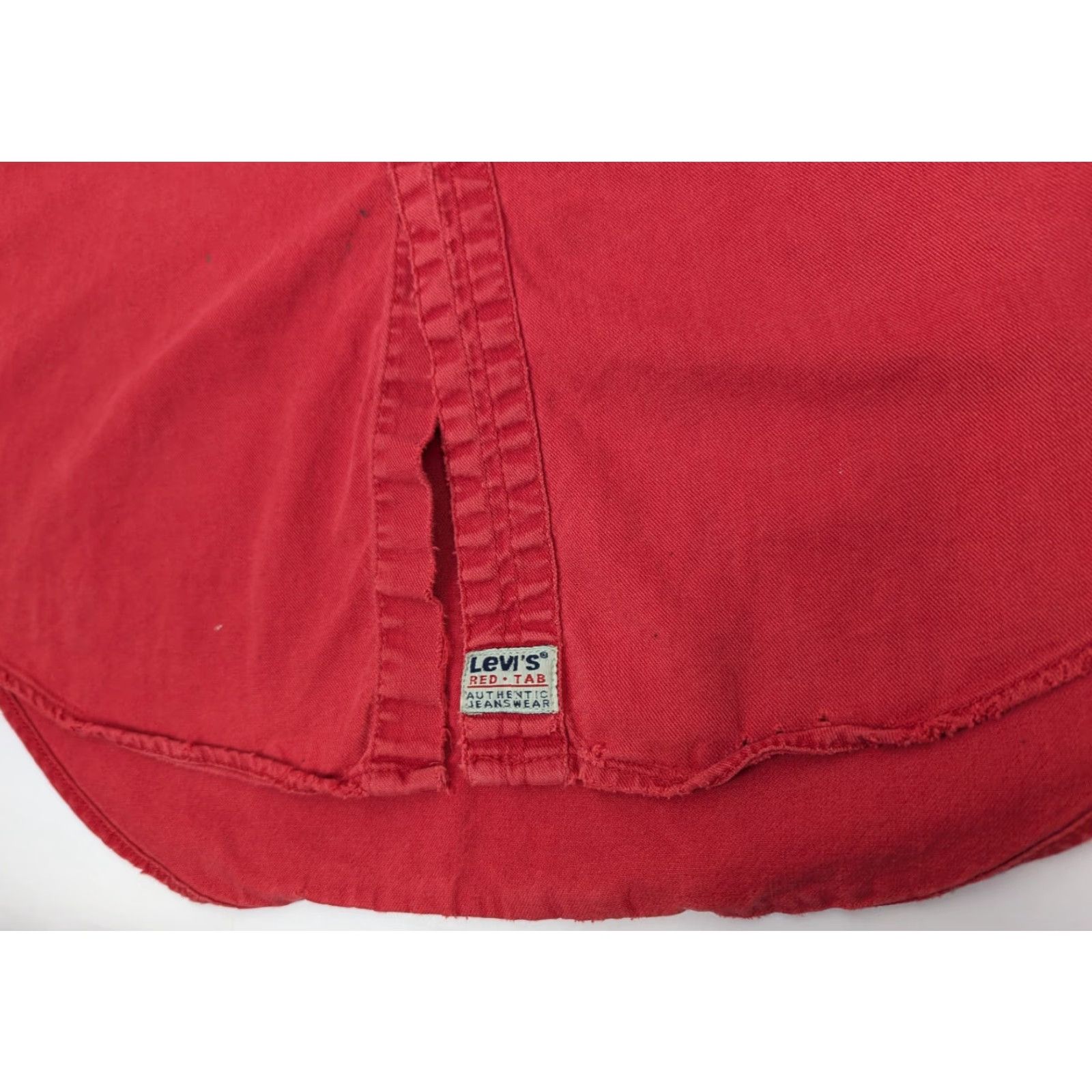 Levi's VINTAGE Levi’s Shirt Button-Up Denim Red 90s Long Sleeve Size L Mens Size US L / EU 52-54 / 3 - 7 Thumbnail