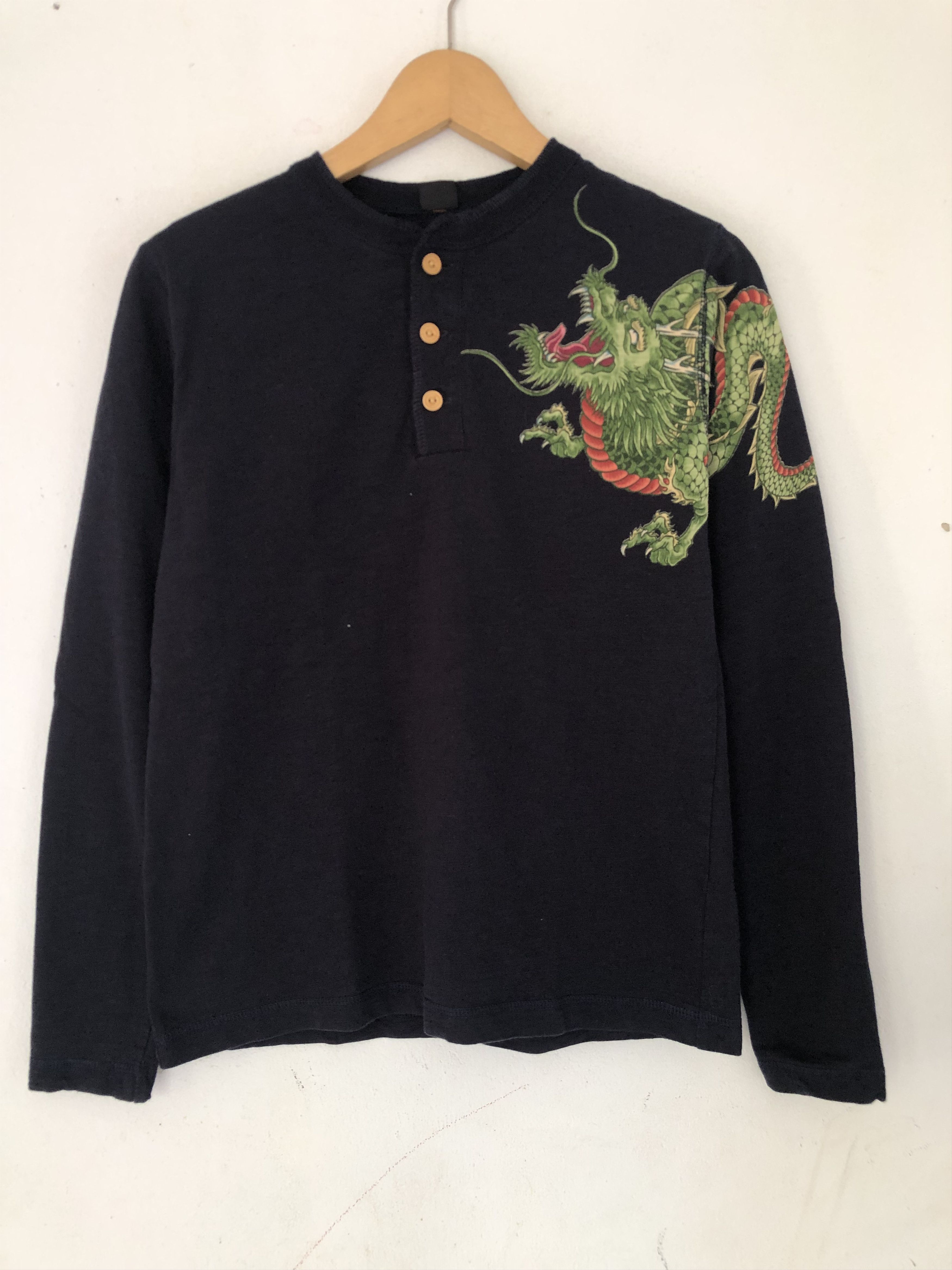 If Six Was Nine Japanese Graphic Big Artwork Dragon LongSleeve Size US S / EU 44-46 / 1 - 2 Thumbnail