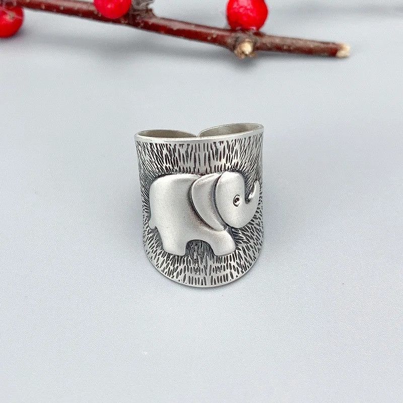 Japanese Brand × Jewelry × Vintage Elephant Wide Ring Size ONE SIZE - 2 Thumbnail
