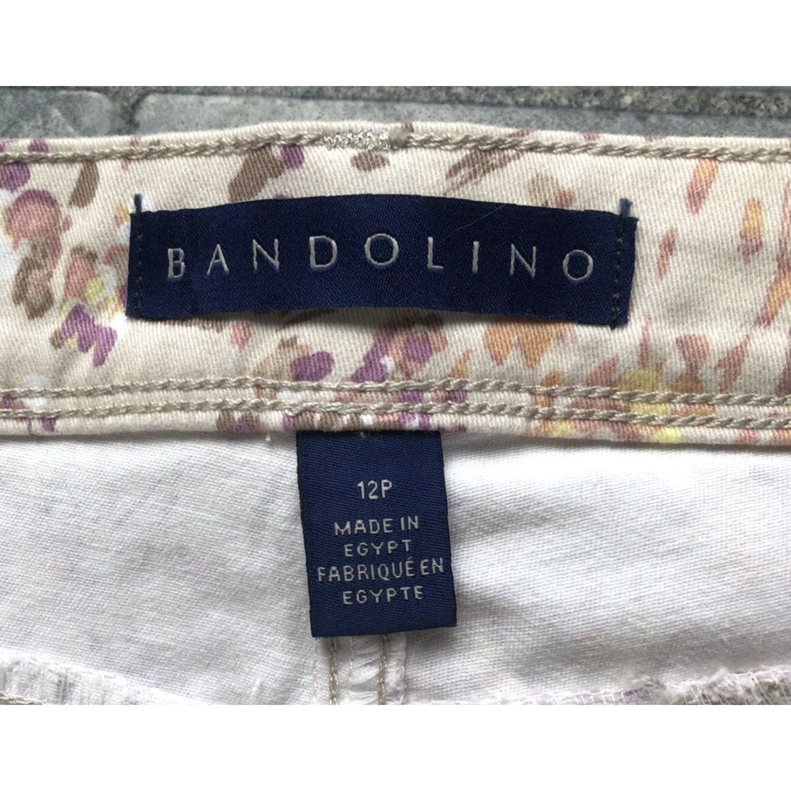 Vintage Bandolino Lisbeth Skimmer Pants Women 12P Flawless Stretch Bouquet Cream Size 34" / US 12 / IT 48 - 7 Thumbnail