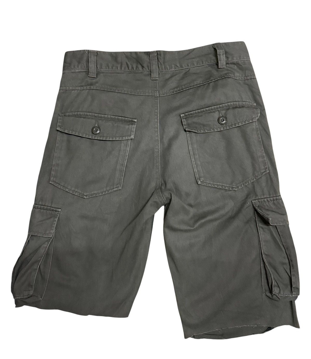 Japanese Brand Cargo Shorts ARMY Green Vintage Size US 32 / EU 48 - 2 Thumbnail