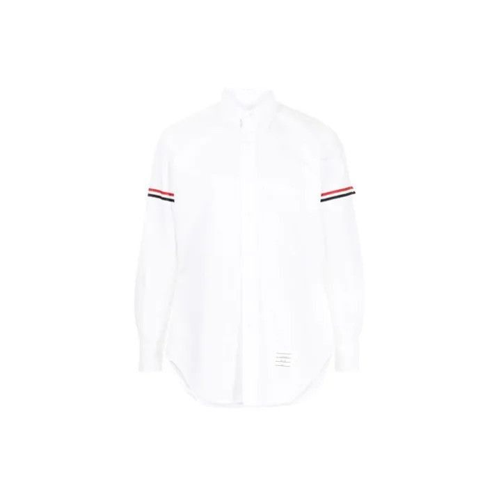 Thom Browne Thom Browne Classic Long Sleeve Shirt with Stripes -2507 Size US M / EU 48-50 / 2 - 8 Thumbnail