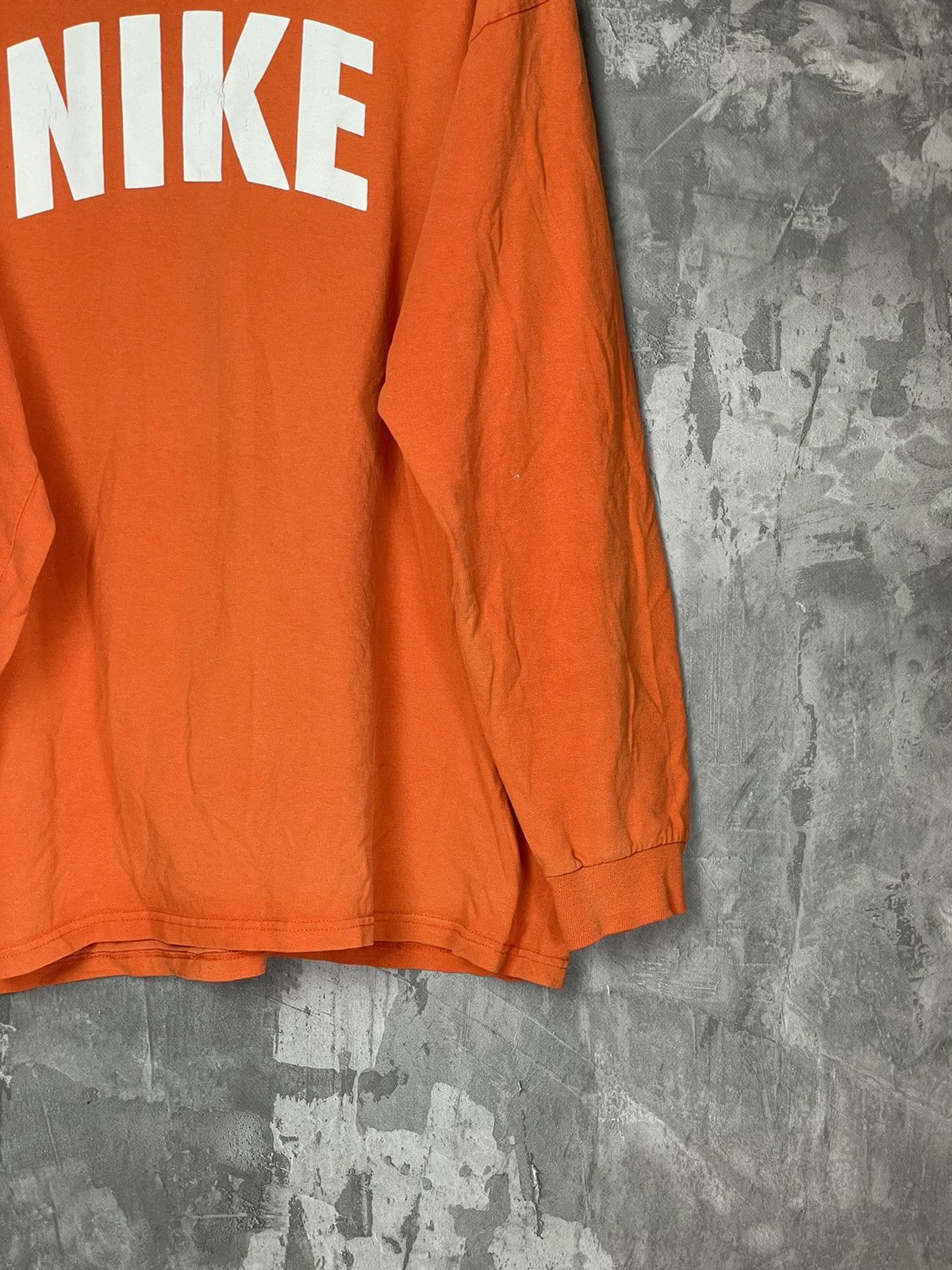 Nike × Vintage 🦍 NIKE RETRO SPELLOUT BIG LOGO USA 90’S Y2K LONGSLEEVE Size US L / EU 52-54 / 3 - 6 Thumbnail