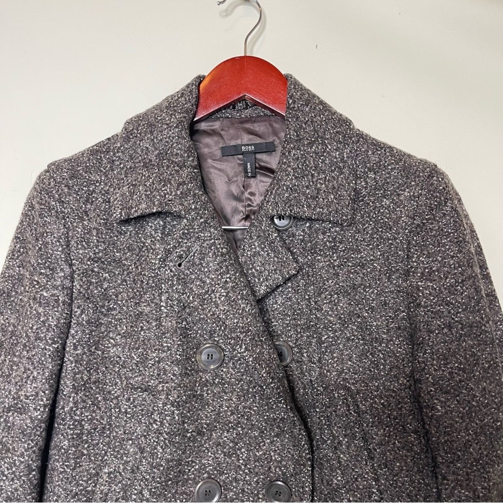 Hugo Boss Hugo Boss Brownish Wool coat size 6 Size M / US 6-8 / IT 42-44 - 4 Thumbnail