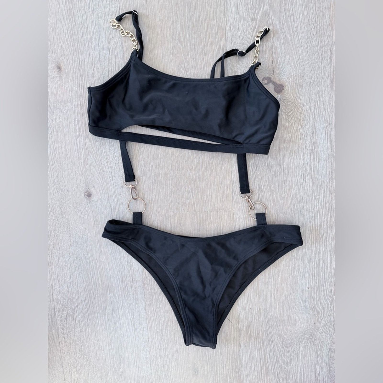 Other Black Bikini Swimmer One piece Swimsuit Bathing Suit size S Size ONE SIZE - 7 Thumbnail