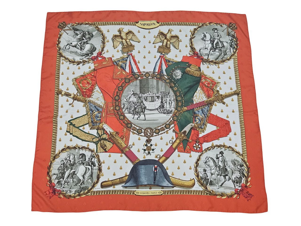 Hermes Hermes Napoleon by Phillipe Ledoux Silk Scarf Size ONE SIZE - 1 Thumbnail