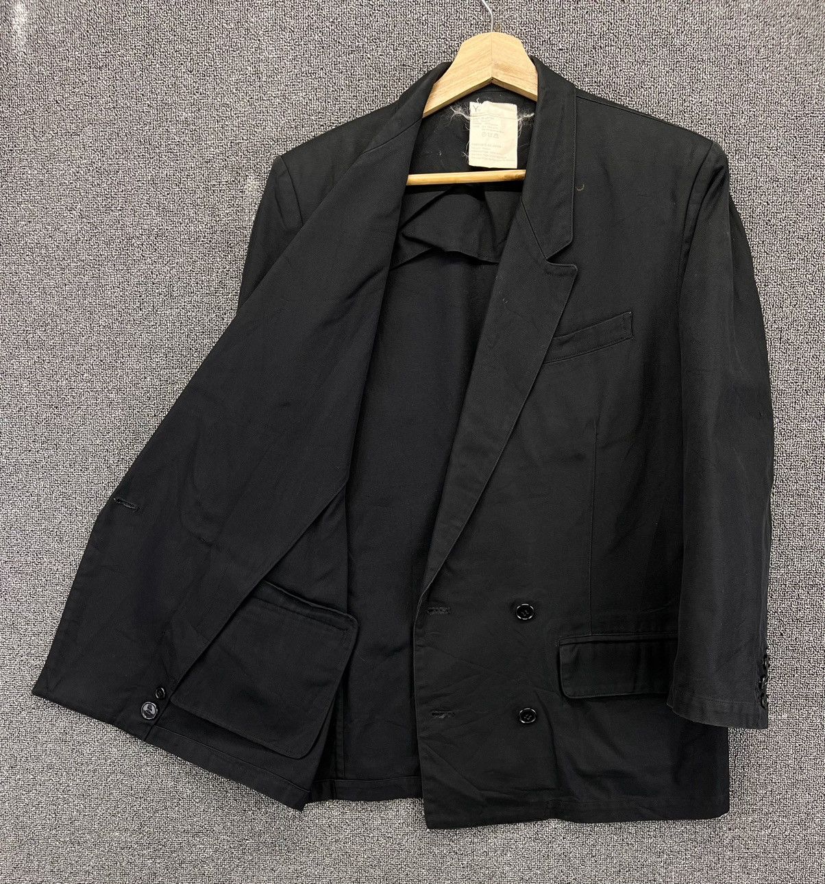 Yohji Yamamoto Vintage 90s Yohji Yamamoto Rare Double Breasted Coat Jacket Size US M / EU 48-50 / 2 - 6 Thumbnail