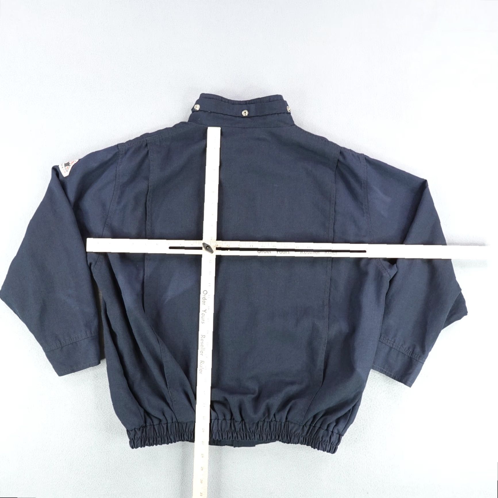 Vintage VINTAGE Bulwark FR Jacket Men XL Navy Blue Flame Resistant Work Coat Utility Outdoor Size US XL / EU 56 / 4 - 6 Thumbnail