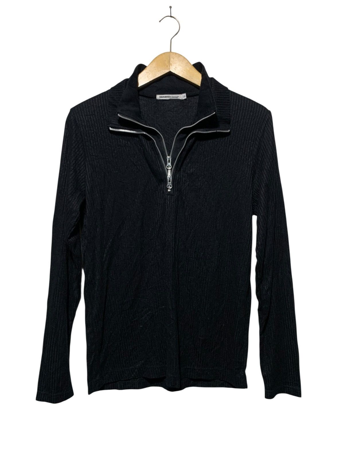 If Six Was Nine 2000s Semantic Design double zip collar rib if6w9 lgb style Size US M / EU 48-50 / 2 - 1 Thumbnail