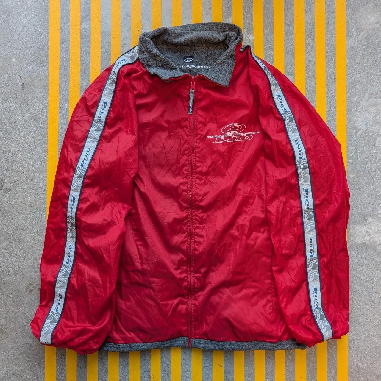 90s Reversible Piko Japanese Surfwear Side Stripe Ski Jacket