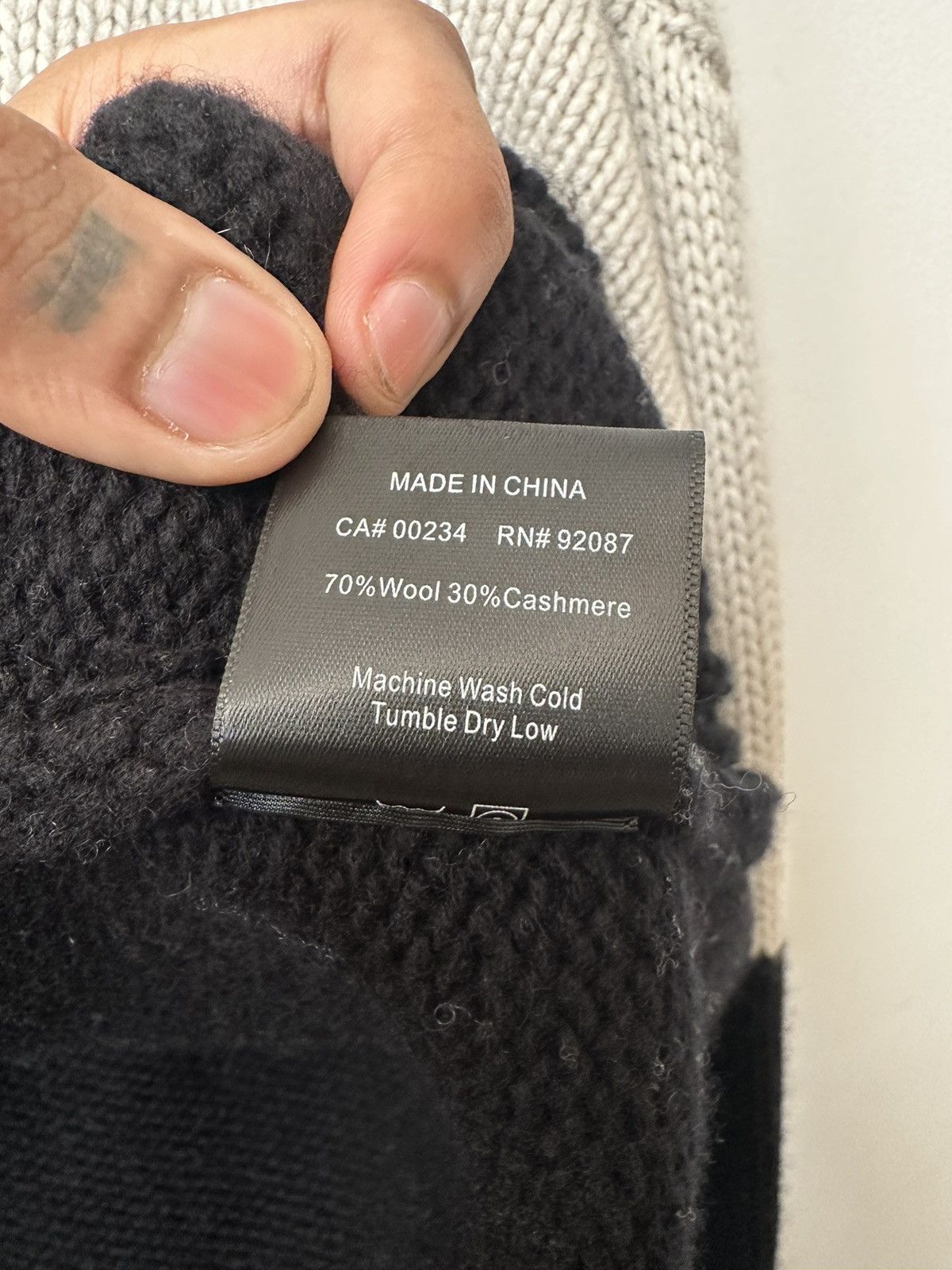 Rhude Rhude Color Block Wool / Cashmere Turtleneck Size US L / EU 52-54 / 3 - 6 Thumbnail