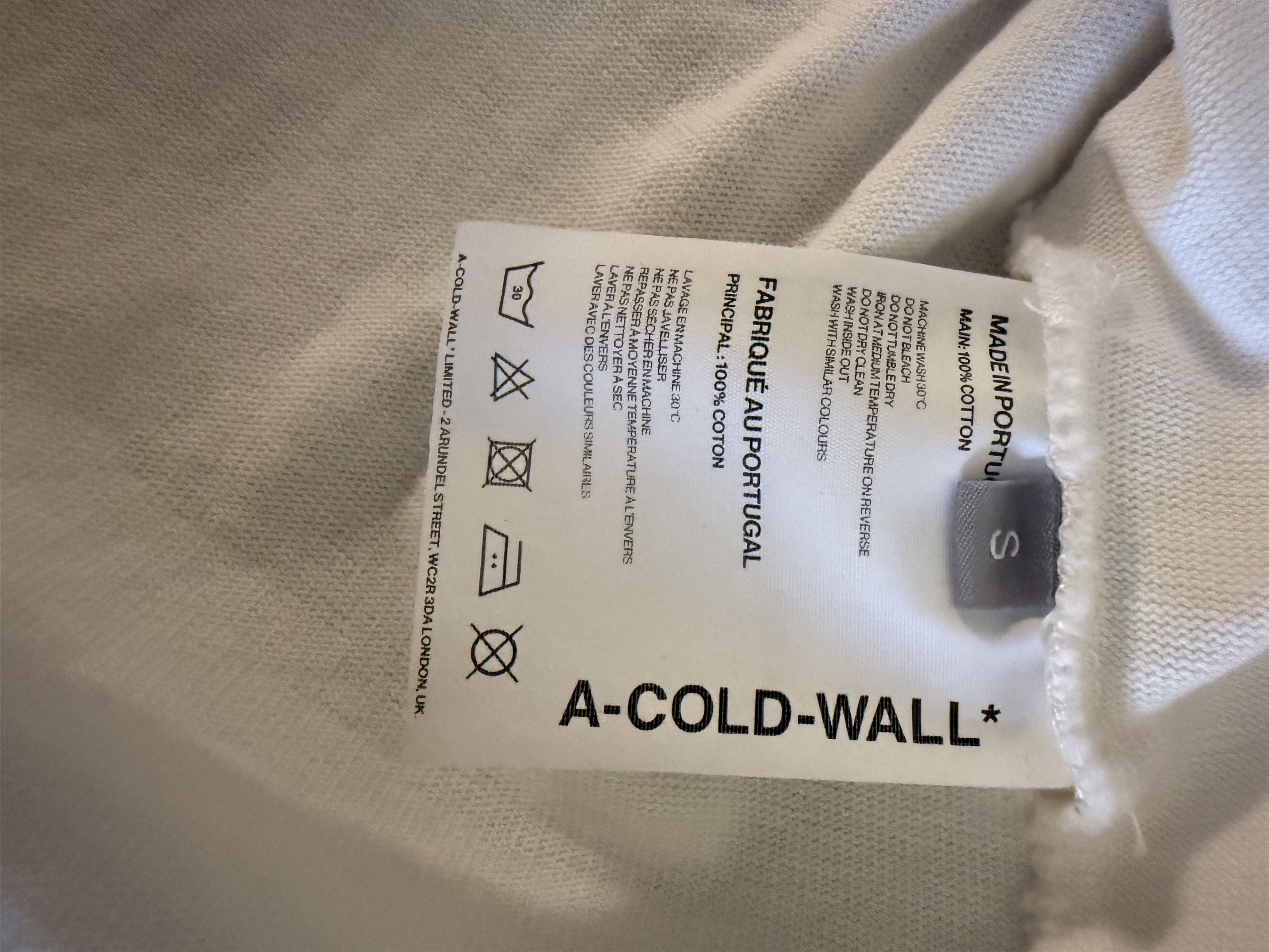 A-COLD-WALL* A-COLD-WALL TSHIRT Size US S / EU 44-46 / 1 - 3 Thumbnail