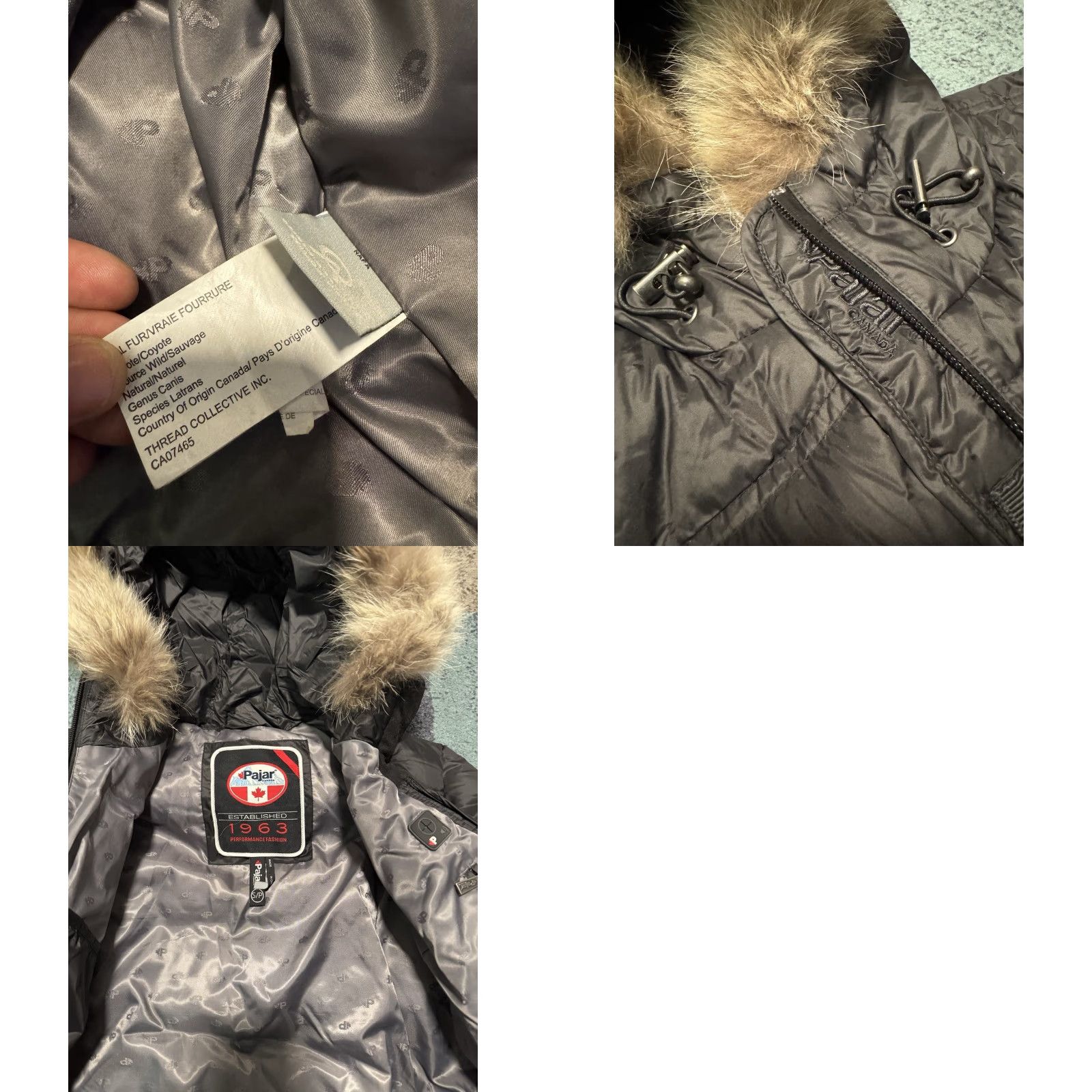 Pajar Pajar Canada Women’s Down Parka Quilted Jacket Black Real Fur Trim Hood Small Coat Jacket Parka Women’s Down Black Fur Trim Hood Small Size S / US 4 / IT 40 - 11 Thumbnail