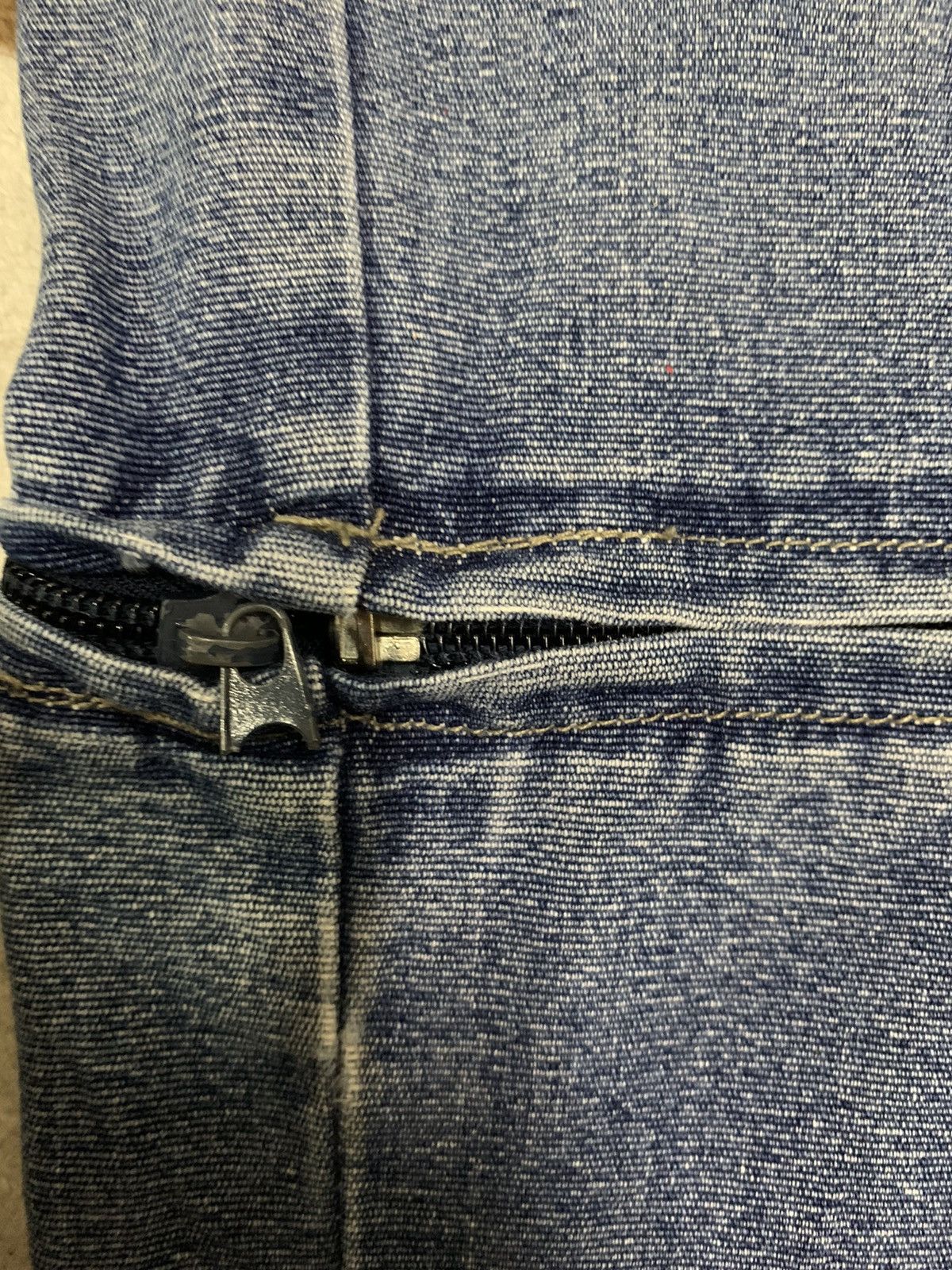 JNCO Vintage Soul USA Blue Washed Baggy Distressed Jorts Jeans Size US 31 - 10 Thumbnail