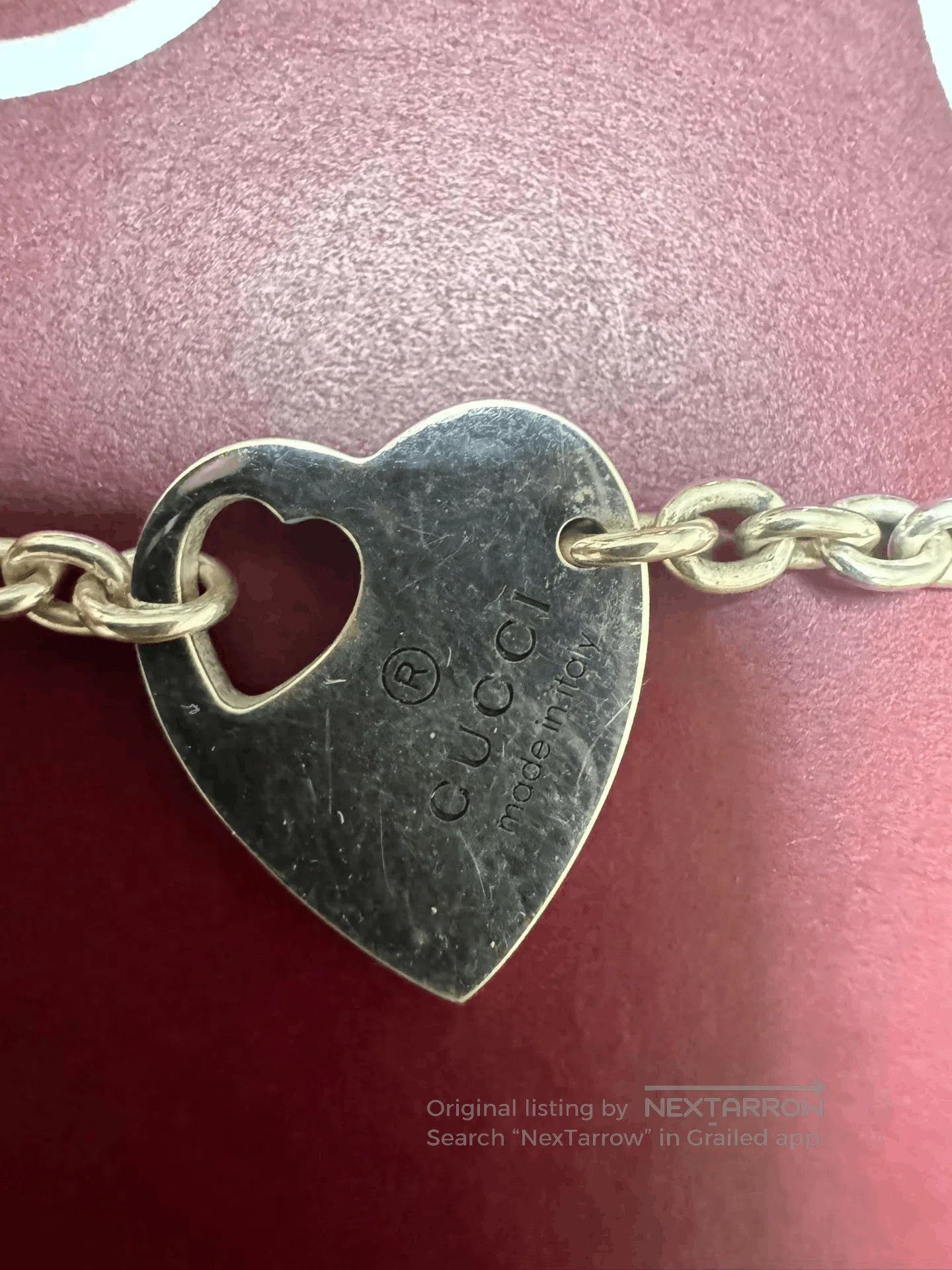 Gucci Gucci Trademark Heart Pendant Bracelet. Size ONE SIZE - 2 Thumbnail
