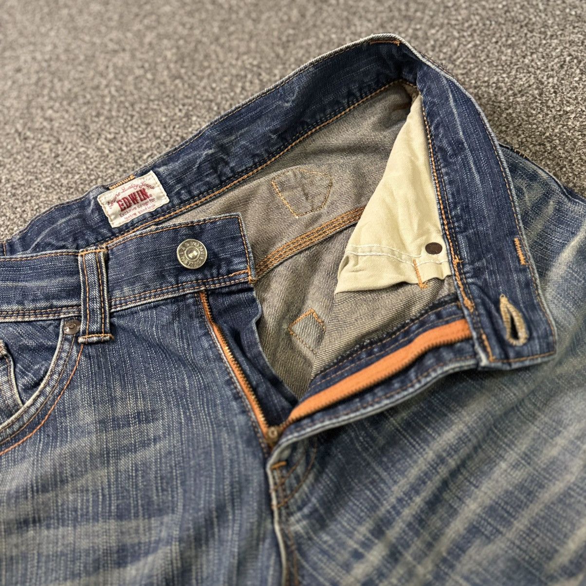 Edwin Vintage 90s Japanese Edwin XV Distressed Baggy Flared Denim Size US 34 / EU 50 - 15 Thumbnail
