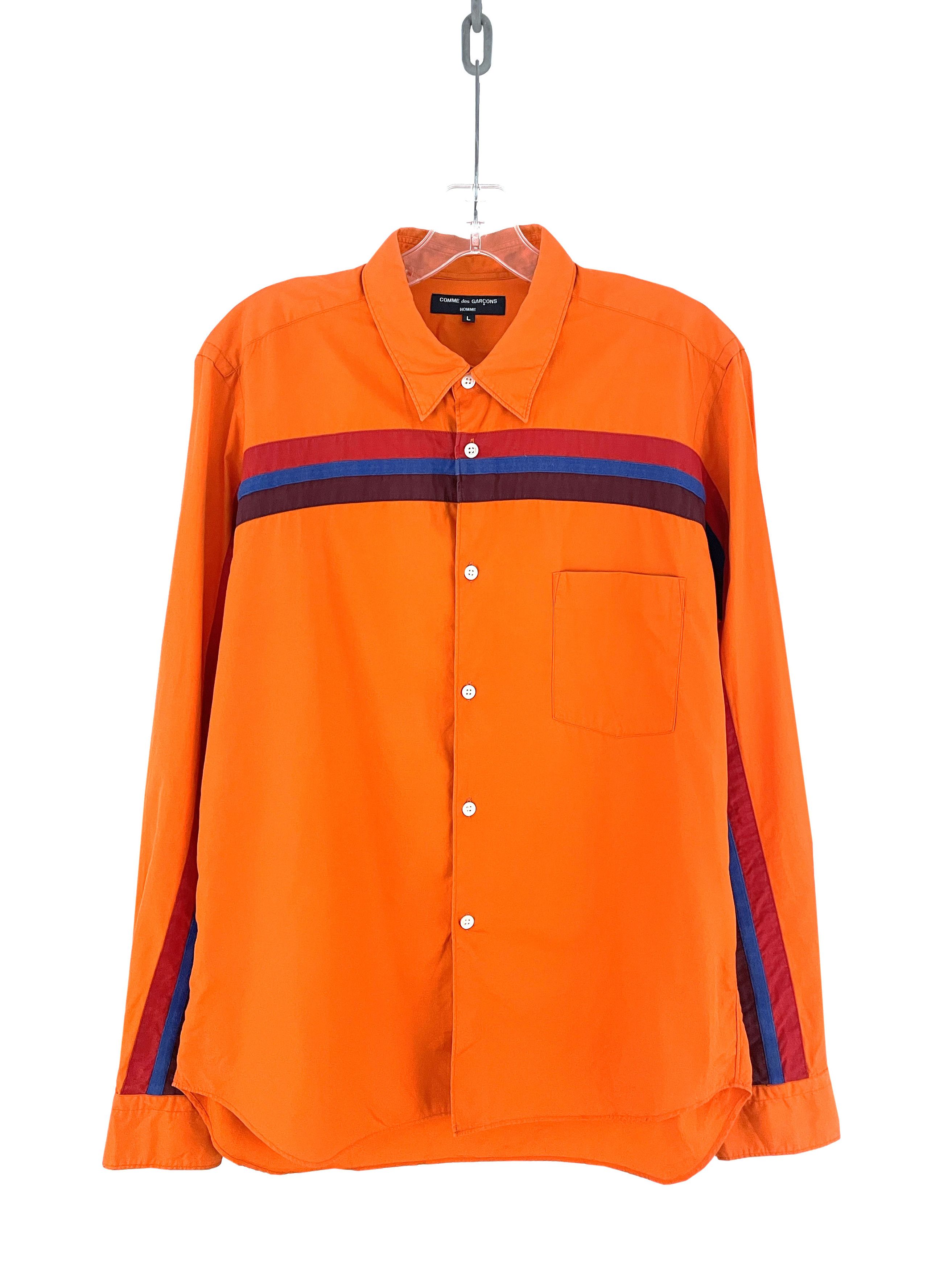 Comme des Garcons Homme Plus 2005 Striped Shirt Size US L / EU 52-54 / 3 - 1 Thumbnail