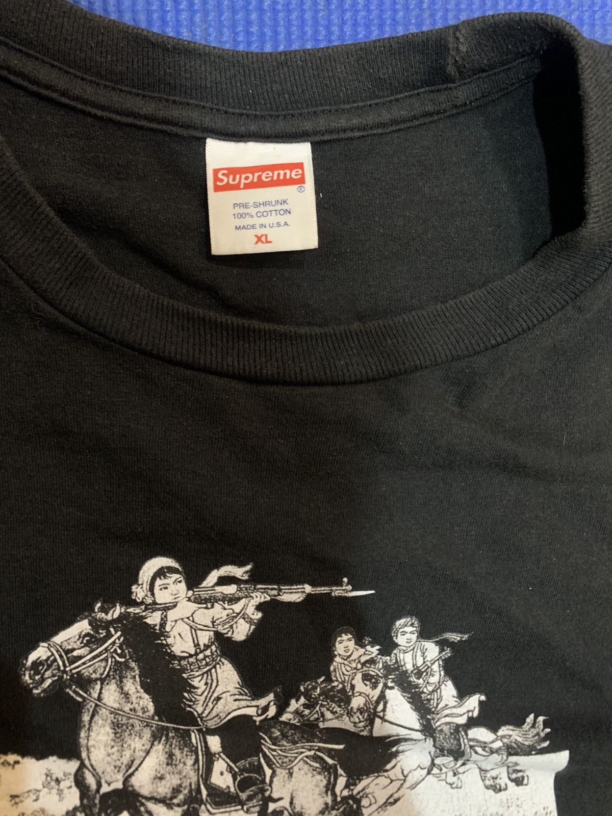 Supreme Supreme Riders Tee Black SS 19 Size US XL / EU 56 / 4 - 2 Thumbnail