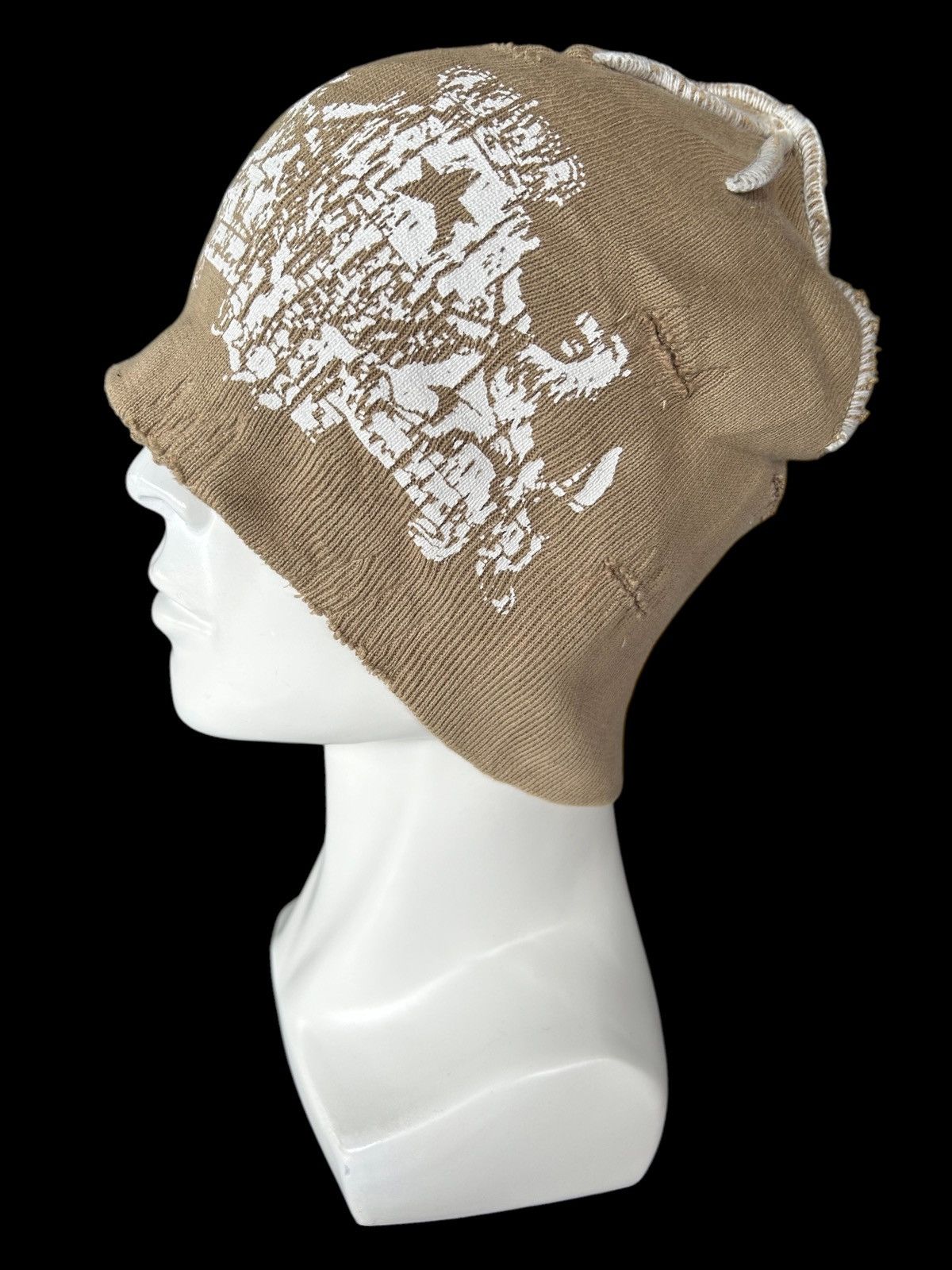 Japanese Brand × Kapital × Vintage Japanese Distressed Punk Style Beanie Hats Rare☠️☠️ Size ONE SIZE - 2 Thumbnail