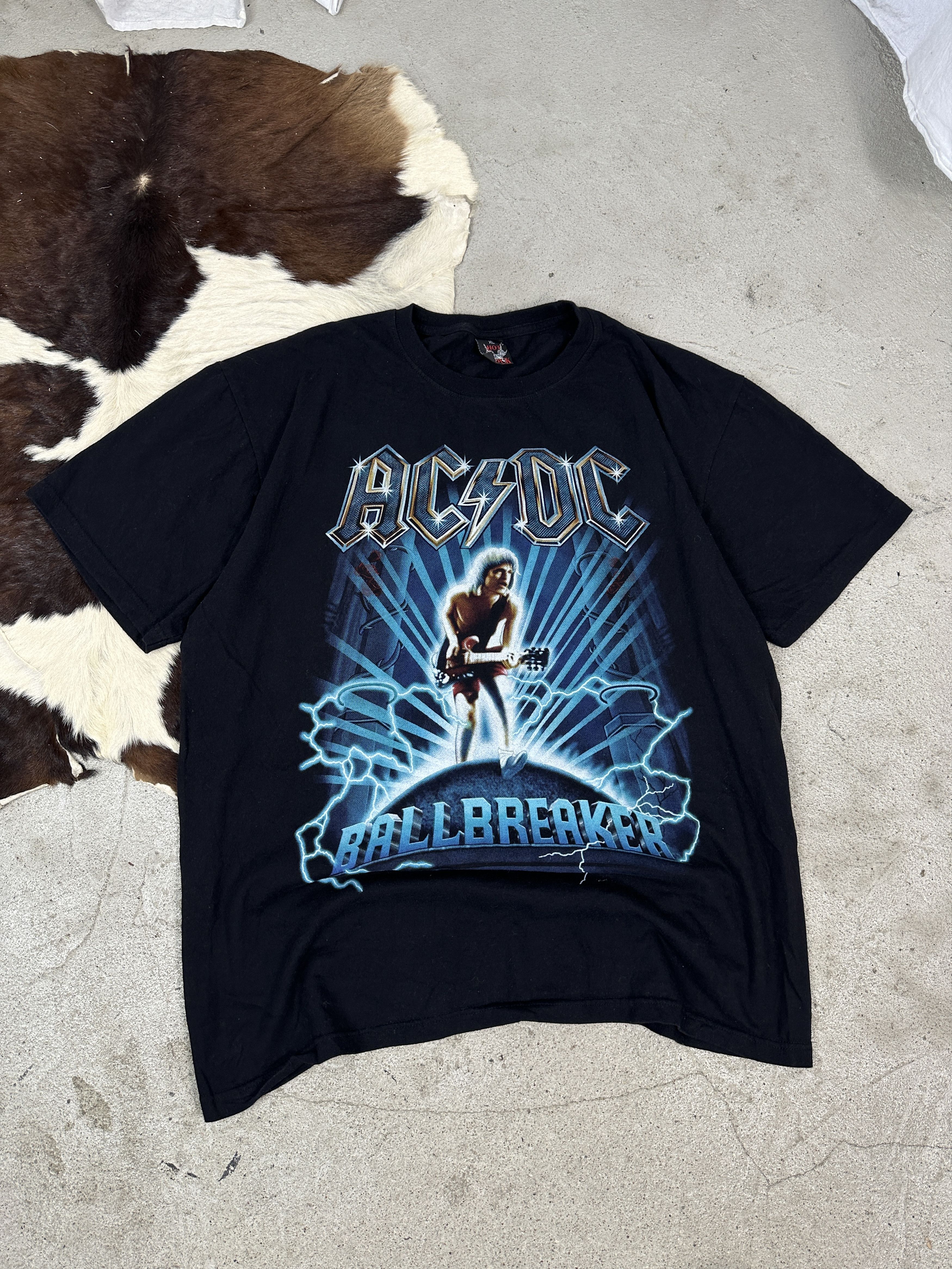 AC/DC × Vintage Vintage AC/DC Oversize Printed Y2K Rock&roll T-shirt Size US XL / EU 56 / 4 - 1 Thumbnail