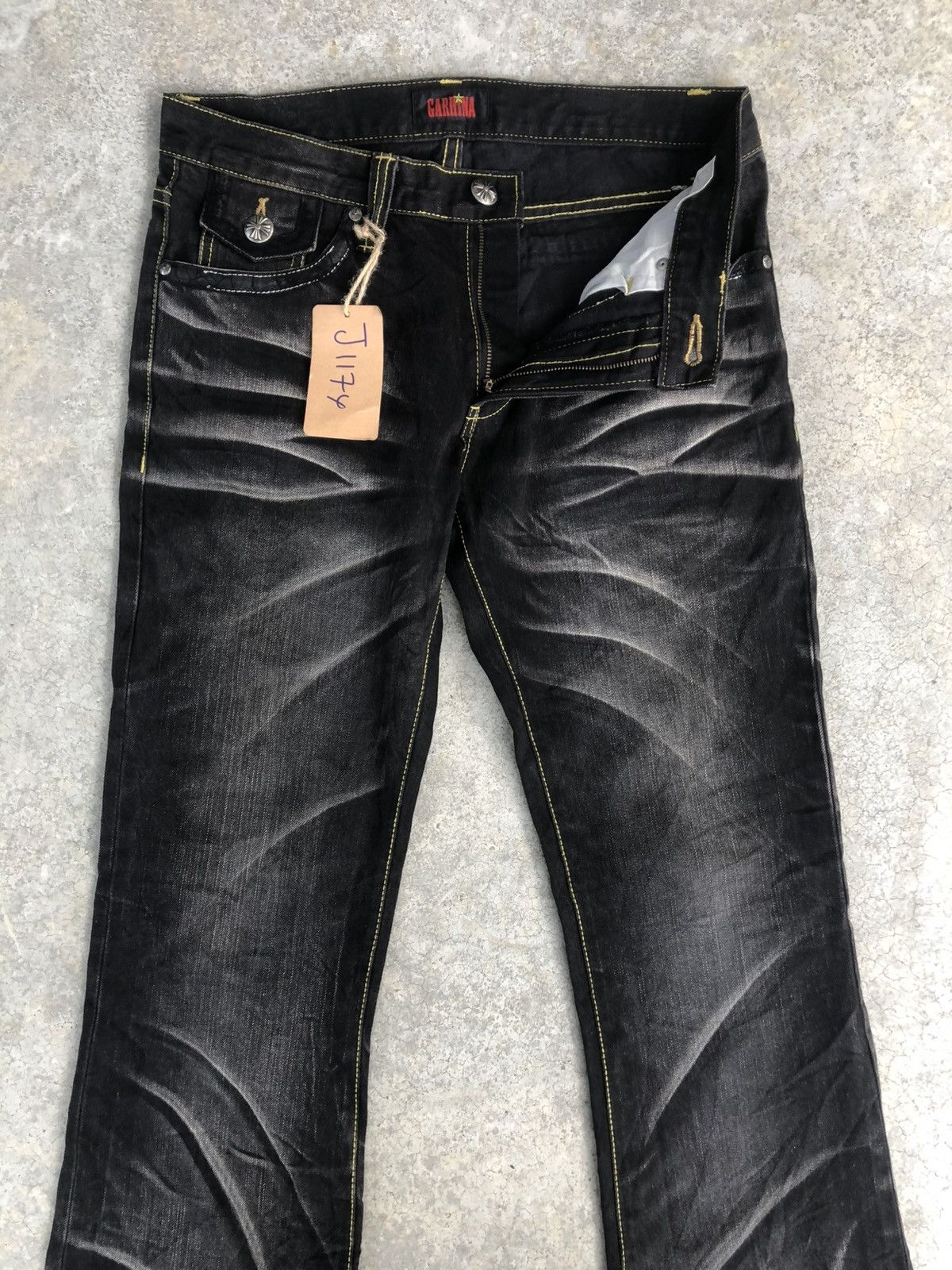 Tornado Mart Japanese Garhina Flared Jeans Distressed Jeans Size US 32 / EU 48 - 3 Thumbnail