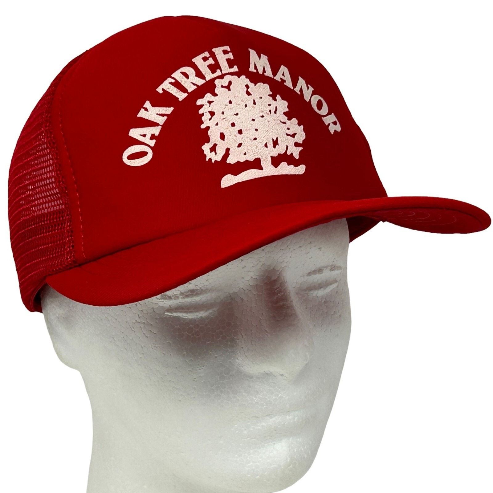Vintage Vintage 80s Oak Tree Manor Trucker Hat Baseball Cap Red Size ONE SIZE - 9 Thumbnail