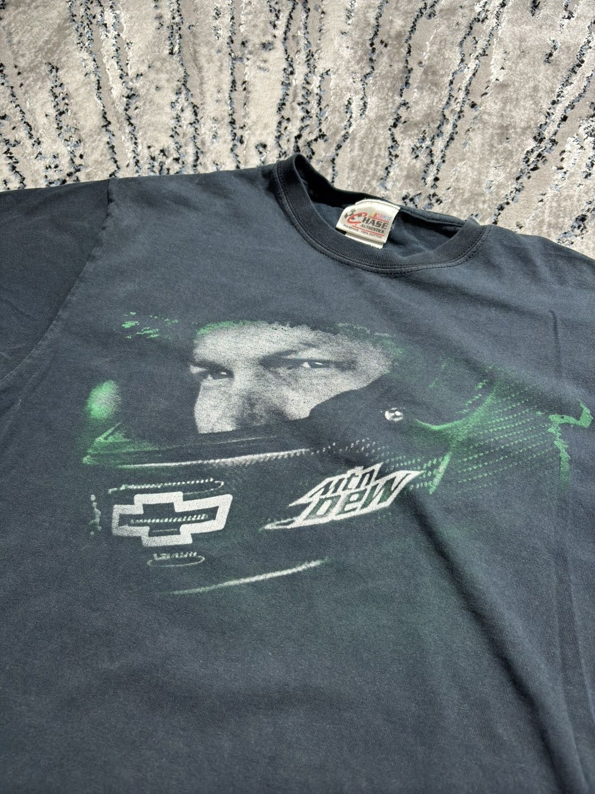Chase Authentics × Vintage Y2K Dale Earnhardt Jr Diet Mountain Dew T Shirt Double Sided Size US M / EU 48-50 / 2 - 4 Thumbnail