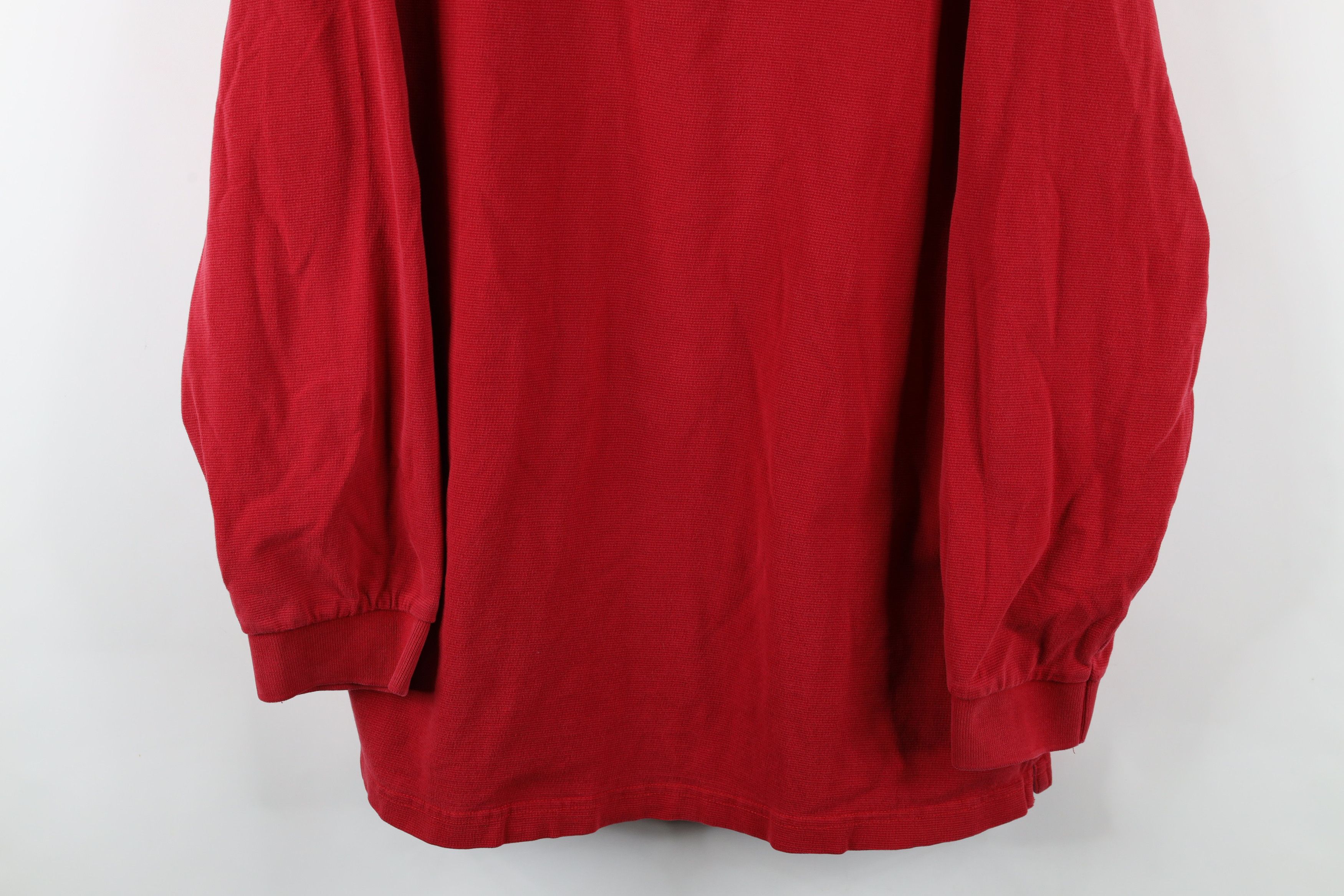 Ralph Lauren × Vintage Vintage 90s Chaps Ralph Lauren Waffle Knit Henley T-Shirt Size US XL / EU 56 / 4 - 3 Thumbnail