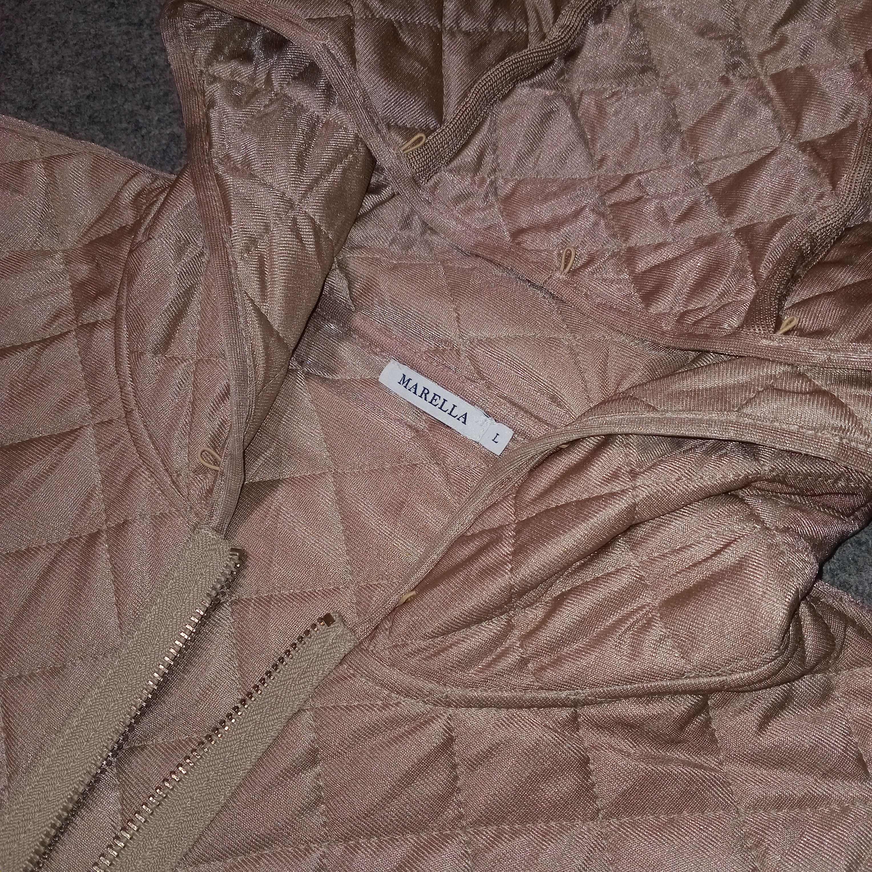 Marella MARELLA QUILTED JACKET GOLD Size L / US 10 / IT 46 - 2 Thumbnail