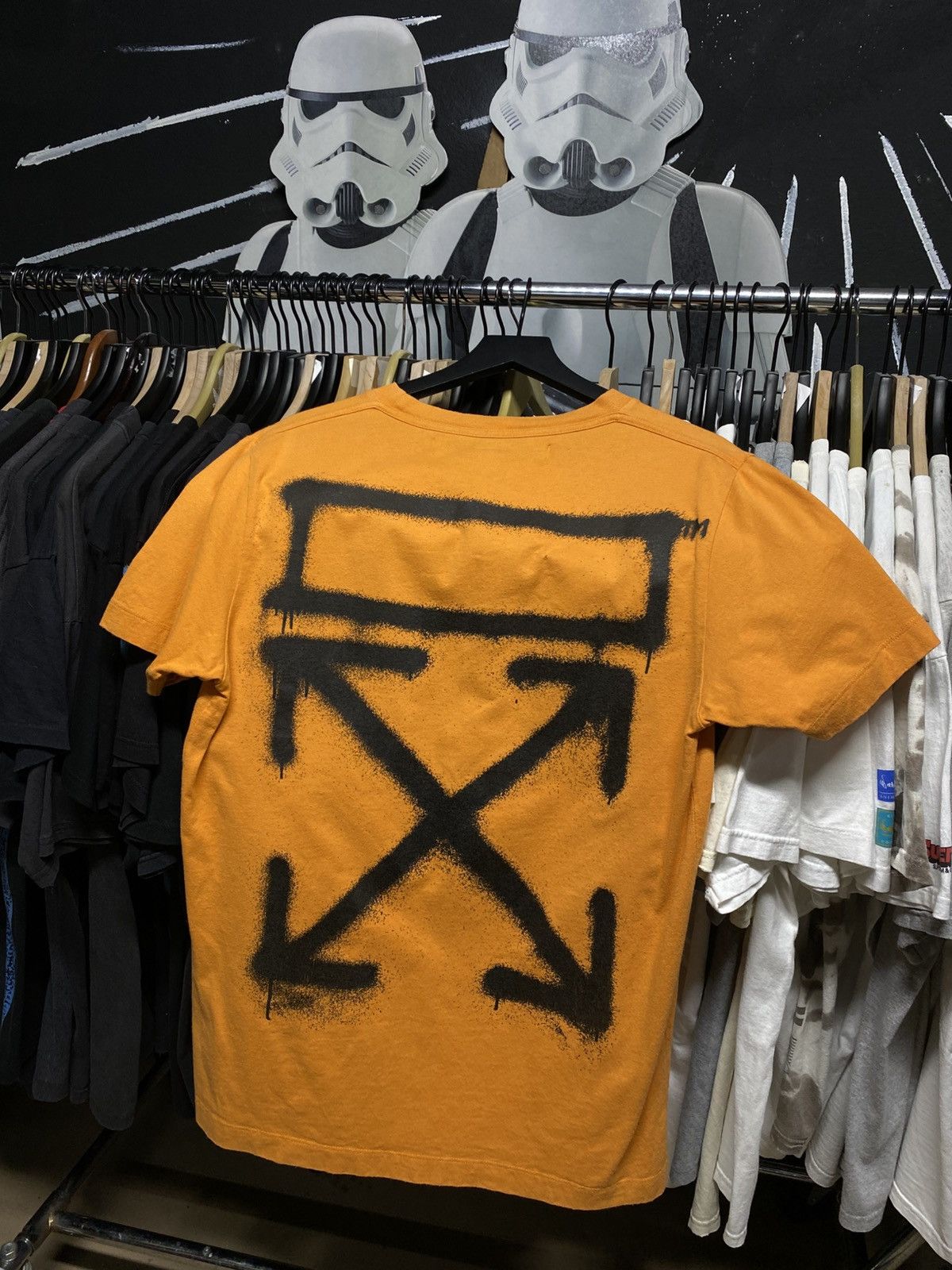 Off-White Virgil Abloh Spray Arrows Tee Shirt Medium