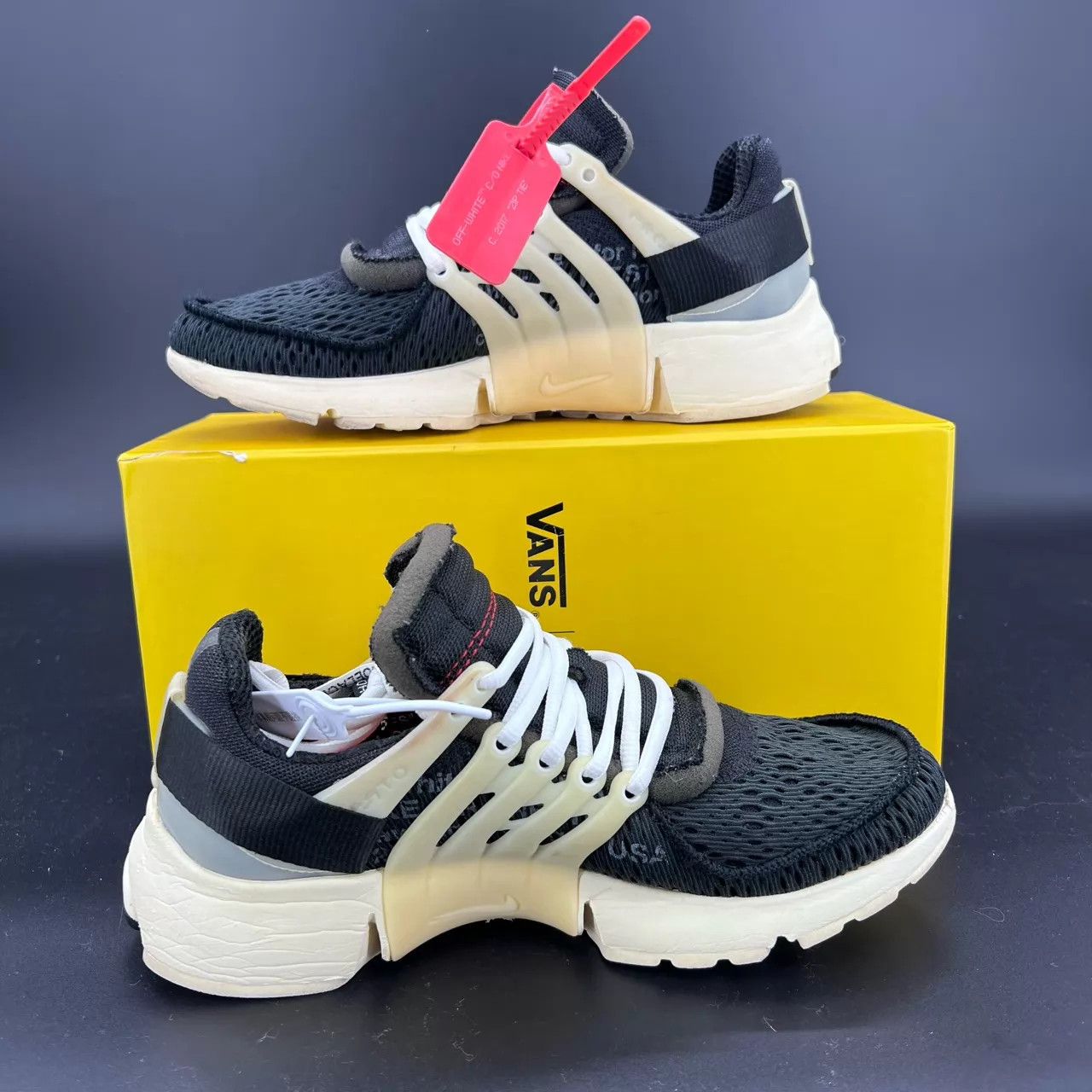 Nike Off-White Presto OG Black/White 40 Near Mint Box & Extras Size US 7 / EU 40 - 2 Thumbnail