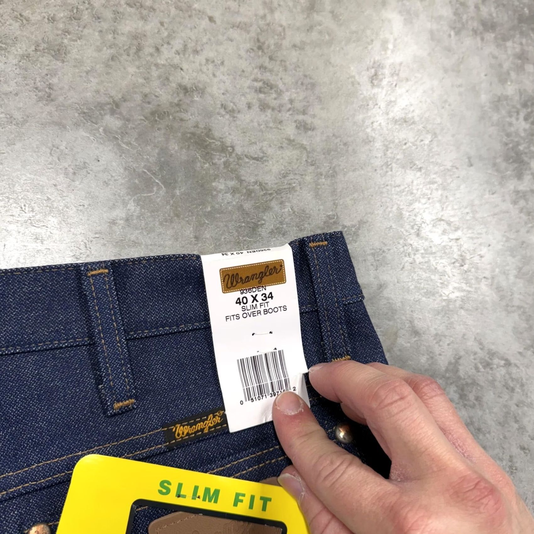 Wrangler Wrangler Cowboy Cut Jeans Mens 40x34 Blue Slim Bootcut Denim Size US 40 / EU 56 - 4 Thumbnail