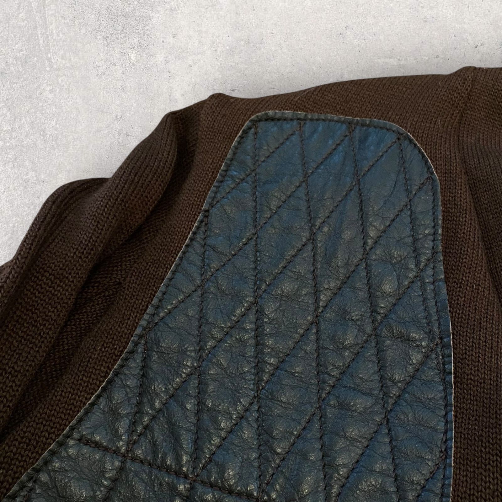 Skookum × Vintage Vintage Skookum Hunting Zip Cardigan Wool Leather Patches Size US M / EU 48-50 / 2 - 8 Thumbnail