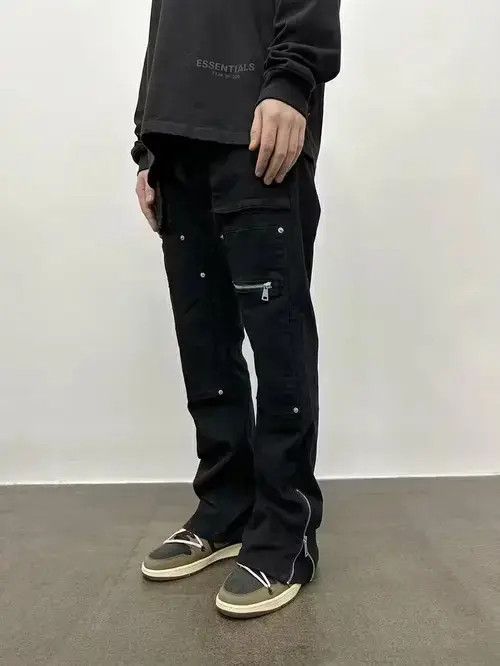 Designer × Vintage utility punk carpenter flared pants Size US 32 / EU 48 - 1 Thumbnail