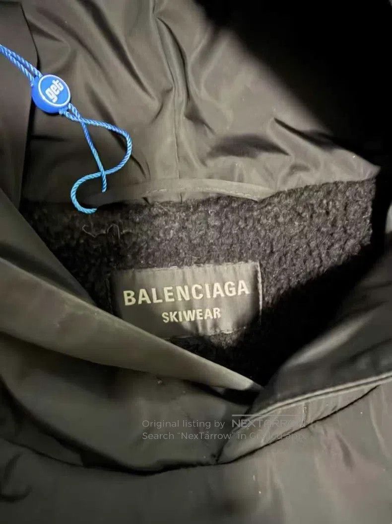 Balenciaga Balenciaga Ski Series Black 3B Nylon Hooded Fleece Jacket Size US M / EU 48-50 / 2 - 3 Thumbnail