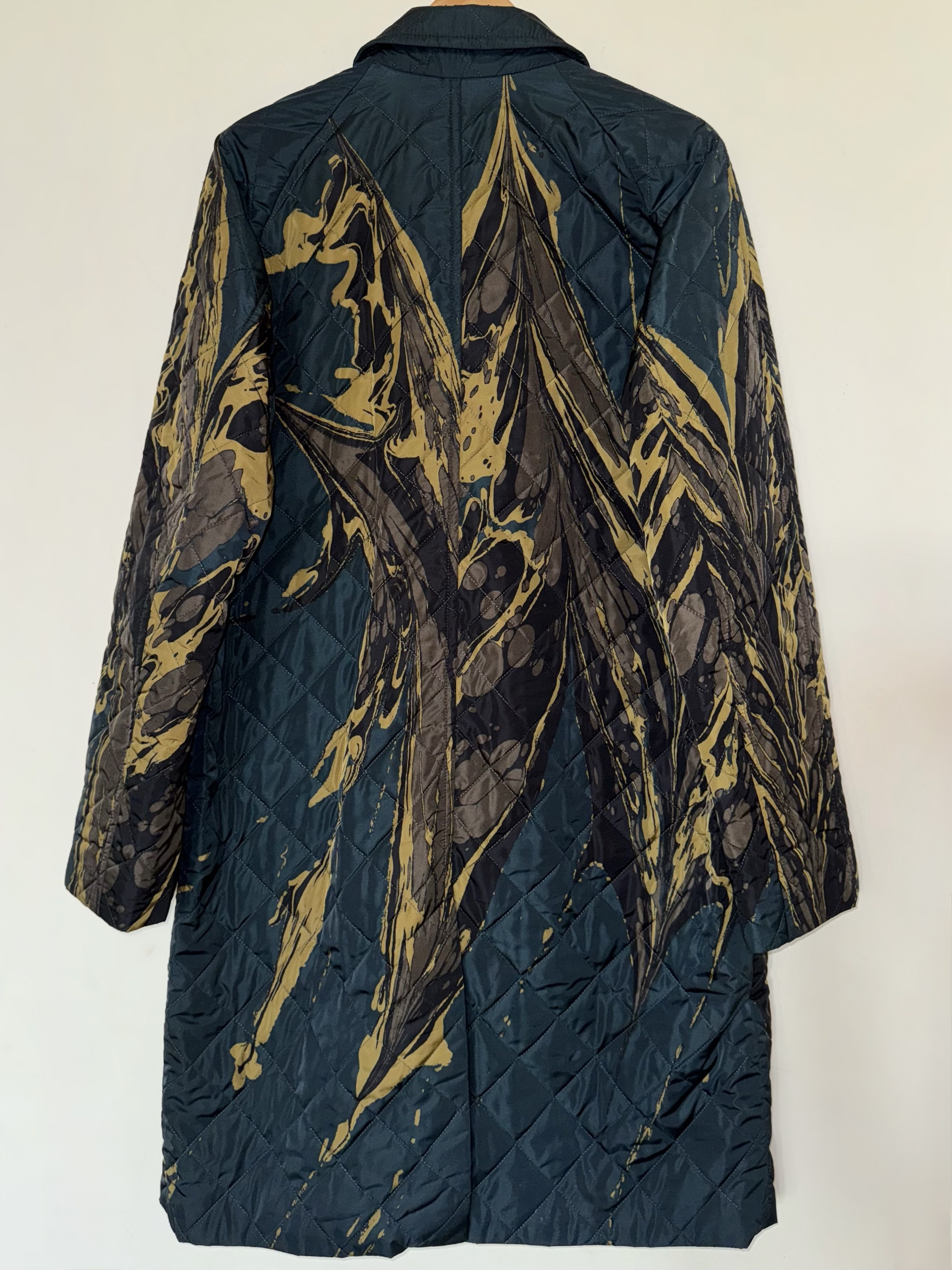 Dries Van Noten Full Pattern Quilted Convertible Collar Coat Size US M / EU 48-50 / 2 - 4 Thumbnail