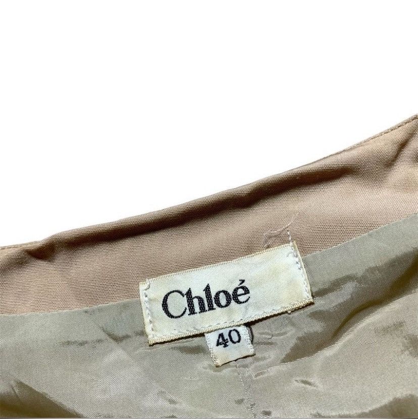 Chloe VTG 90s CHLOE BLAZER BEIGE DOUBLE BUTTON Size S / US 4 / IT 40 - 2 Thumbnail