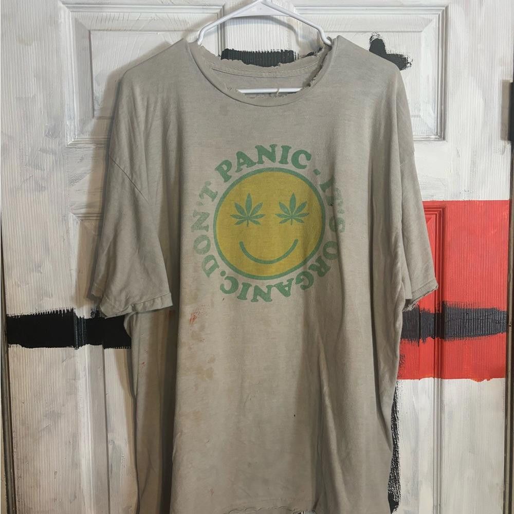 Designer Don’t panic it’s organic 2xlarge beige preowned tshirt Size US XXL / EU 58 / 5 - 2 Thumbnail