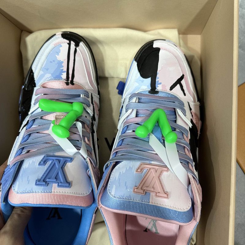 Louis Vuitton Louis Vuitton Trainer Artistic Collaboration Sneakers -2508 Size US 8 / EU 41 - 7 Thumbnail