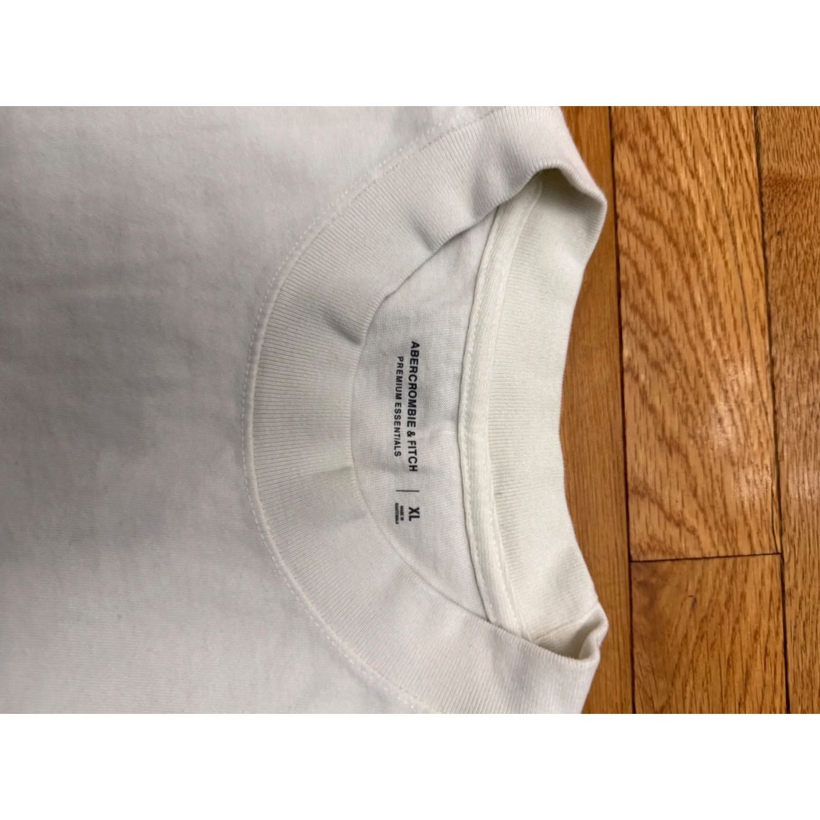 Abercrombie & Fitch Abercrombie & Fitch White Cotton Unisex T-Shirt XL Short Sleeve Mens Shirt M4 Size US XL / EU 56 / 4 - 4 Thumbnail