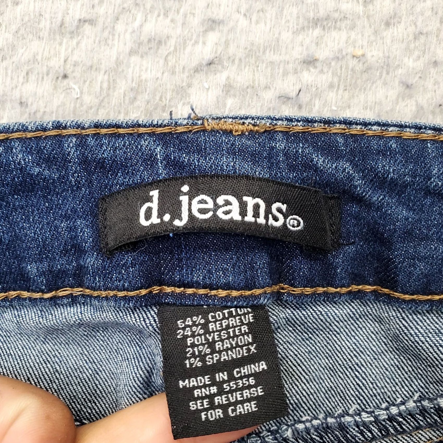 Vintage D. Jeans Womens Jeans Blue Denim High Rise Skinny 5-Pocket 32 Waist 29 Inseam Vintage: No Size 24" / US 00 / IT 34 - 7 Thumbnail