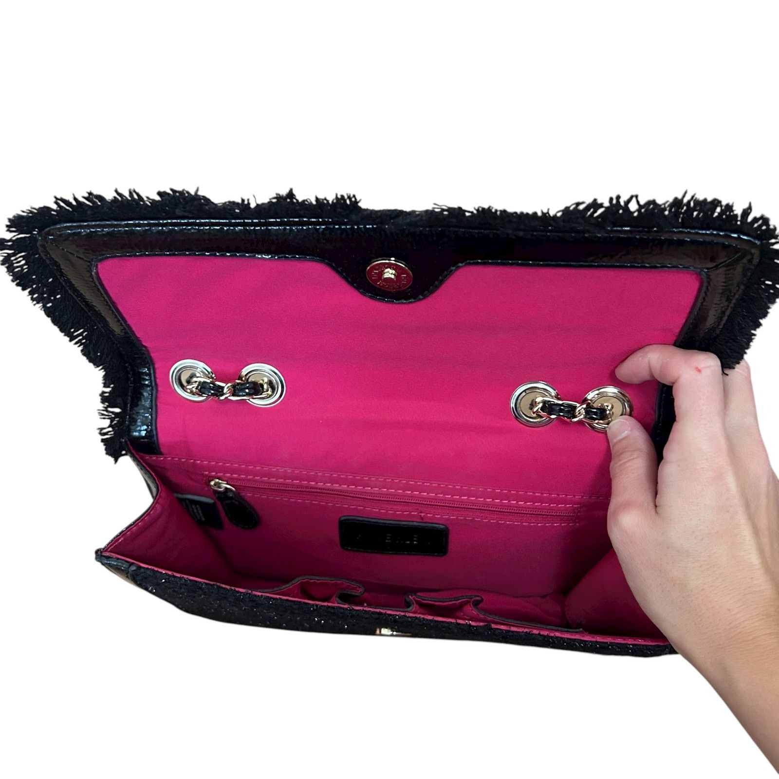 Anne Klein Anne Klein Black Tweed Bag Size ONE SIZE - 3 Thumbnail