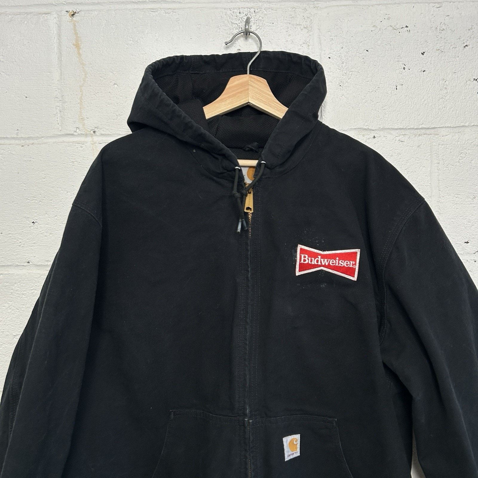 Carhartt Carhartt Thermal Hooded Active Jacket “Black” Budweiser J131 Size US XL / EU 56 / 4 - 3 Thumbnail
