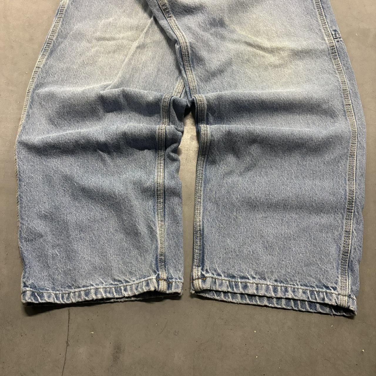 Vintage Crazy Vintage Y2K/2000s Super Baggy Light Blue Wash Carpenter Workwear RK Brand Denim Jeans! Size US 36 / EU 52 - 3 Thumbnail