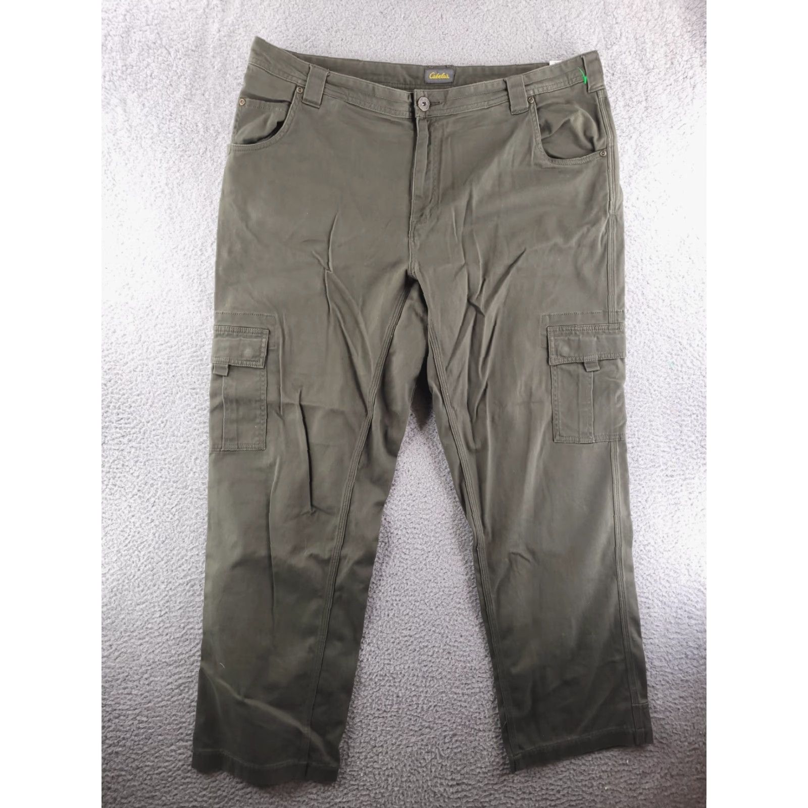 Vintage Cabela's Pants Cargo Men 40x31 Green Army Military Work Regular Relaxed Front Flat Inseam 31" Size US 40 / EU 56 - 5 Thumbnail