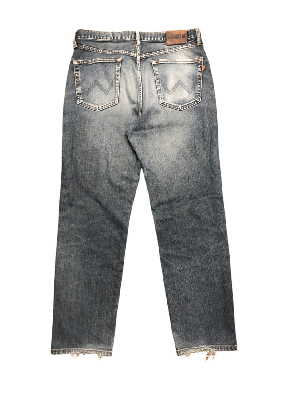 Edwin Vintage Edwin 604 Flare Distressed Dirty Denim Pants Size US 33 - 2 Thumbnail