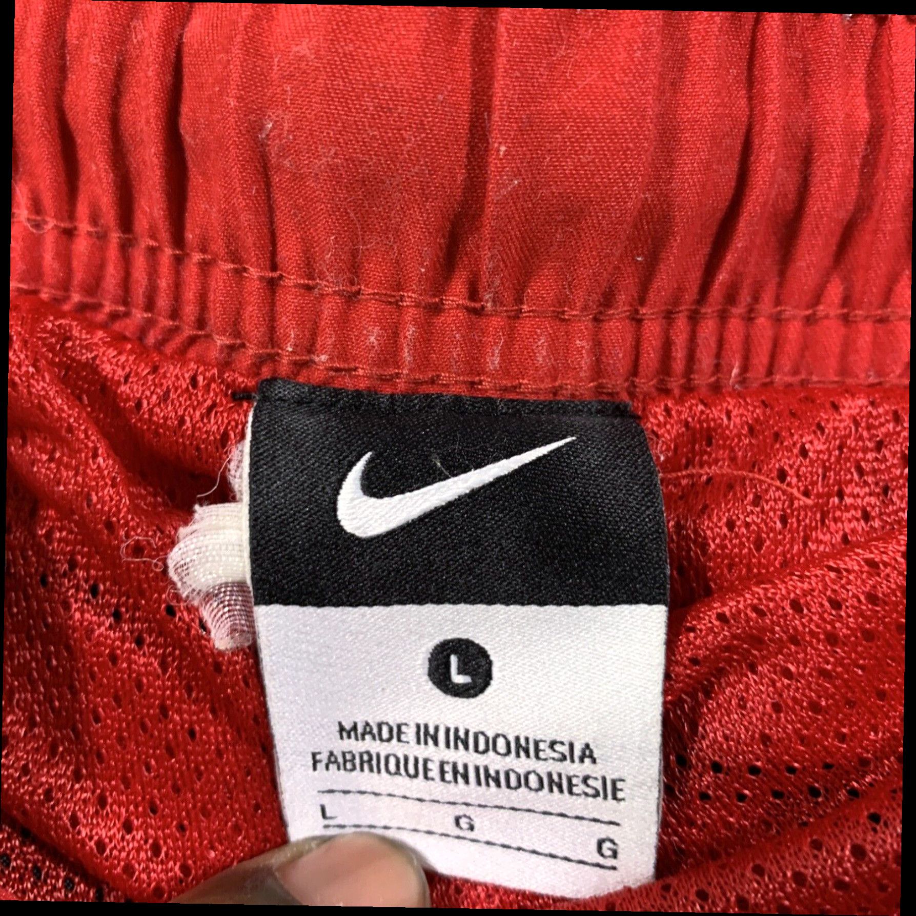Nike Nike Mens Pull On Swim Shorts Trunks Athletic Medium Black Red Trim Size US 33 - 2 Thumbnail